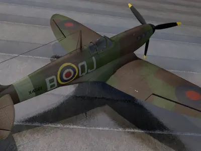 Supermarine Spitfire Mk-1A 3D model