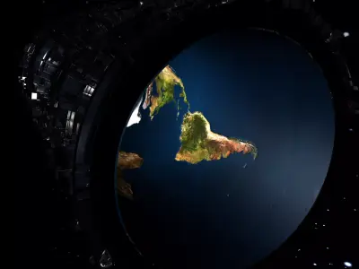 Abstract planet earth 3D model