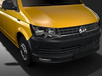 Volkswagen Transporter Van L2H3 T6 2017 3D model