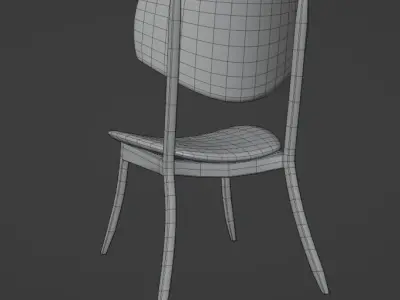 Modern  Chair 3D model 6