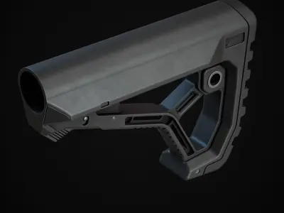 Weapon Stock Low-poly 3D model