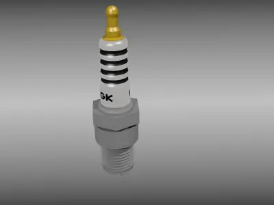 Spark plug 3D model