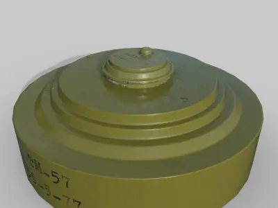 Mine TM-57 Low-poly 3D model