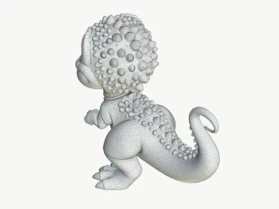 Cartoon Cute 3D Dinosaur 3D model
