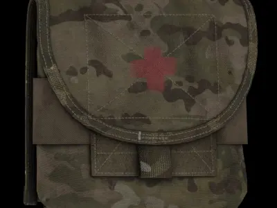 Paraclete Barret 50 Cal Pouch Low-poly 3D model