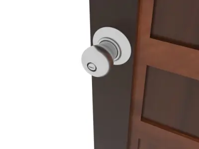 Strip Stack Wood Door Low-poly 3D model