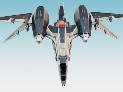 Space Fighter MK 1 Low-poly 3D model