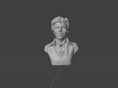 Amelia Earhart 3D print model