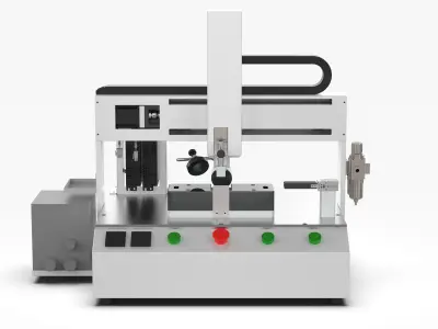 Semi Automatic Vision Glue Dispenser 3D model