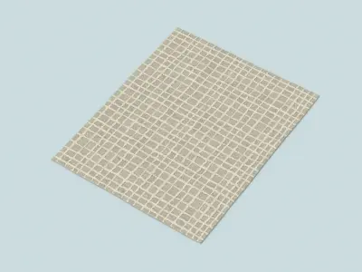 Contemporary Area Rug 3D model