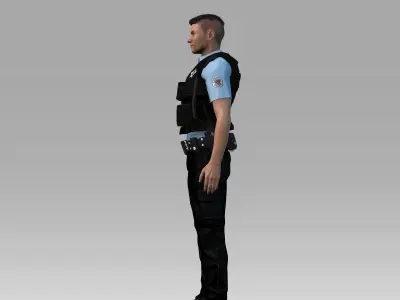 Police chicago officer - chicago officer 3D model
