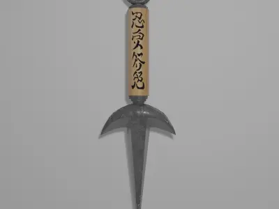 Minatos Kunai Knife 3D model