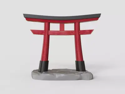Torii Gate - Japanese Shinto Shrine 3D print model