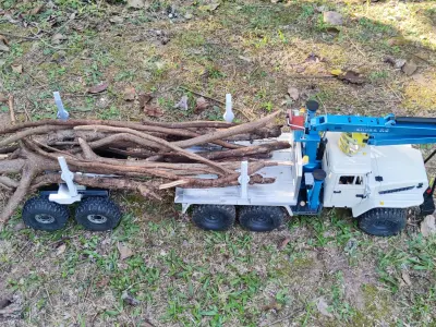 4320 Logging bed and trailer for TRX6 - 1-10 RC body attachment 3D print model