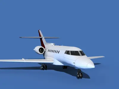 Hawker Siddley 1000 V07 3D model