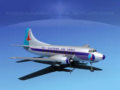 Martin 202 Eastern Airlines 1 3D model