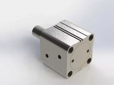 Cilindro Pneumatico Fluidvix CHKDB100-40 Pneumatic Cylinder 3D model