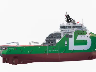 Anchor Handling Tug Supply Vessel BOURBON ARCTIC 3D model