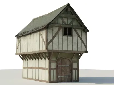 Da Vinci Medieval Village Free low-poly 3D model