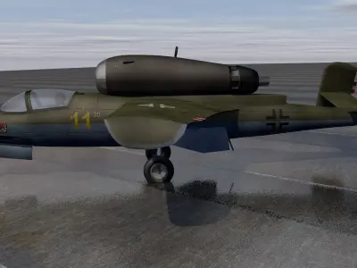 Heinkel He-162A Salamander 3D model