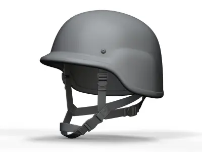 Police Helmet - High and Low Poly 3D model