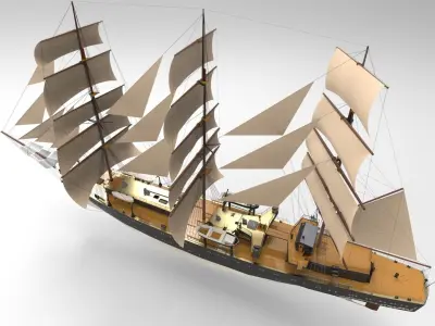 Sailing Ship Type Z 3D model