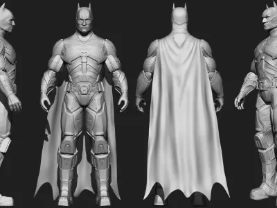 Batman Free low-poly 3D model