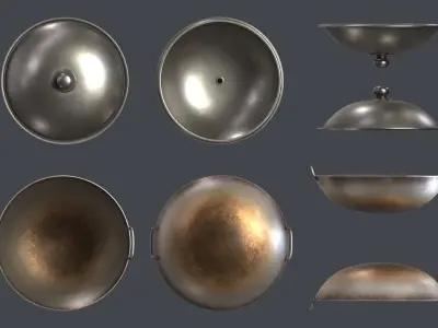 The Wok Low-poly 3D model