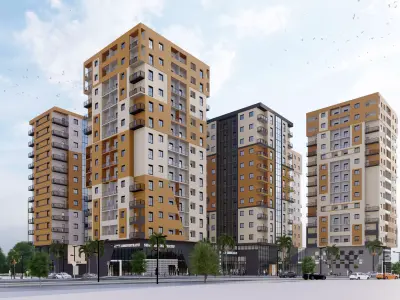 promotionnel residential  Low-poly 3D model