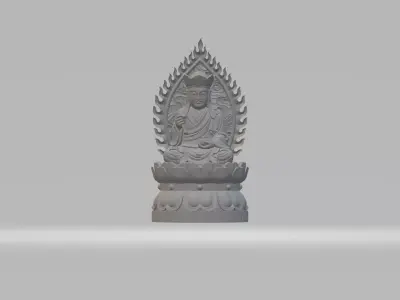 Ksitigarbha Bodhisattva Buddha Statue 3D print model
