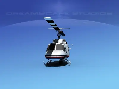 Bell 212 V11 Police SRT 3D model
