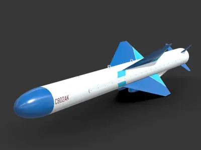 C-802AK Chinese ALCM Display Livery Low-poly 3D model