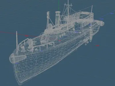 Imperial Japanese Navy 17m Torpedo boats Free 3D model