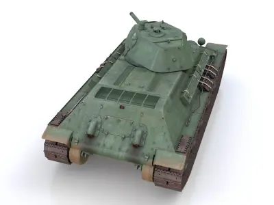 T-34-76 - Model 1940 -Soviet medium tank - 6MC 3D model
