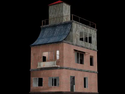 PUBG HOUSE Low-poly 3D model