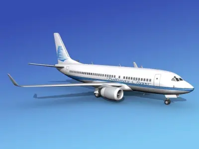 Boeing 737-700ER Baltimore Clipper 3D model