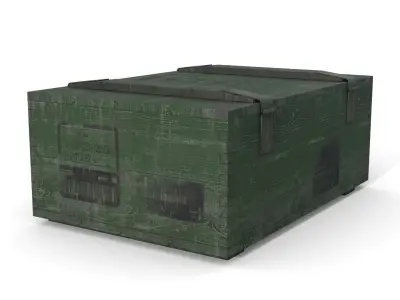 Military Case2 Low-poly 3D model