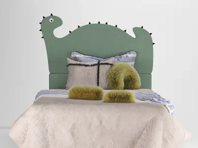 Dinosaur bed 3D model