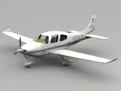 Cirrus SR22 Airplane 3D model