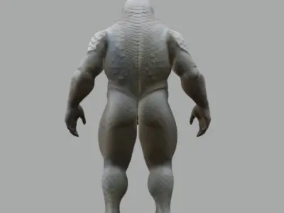 humonoid pangolin 3D model