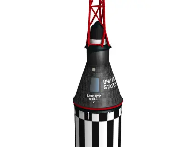 Mercury Redstone 3D model