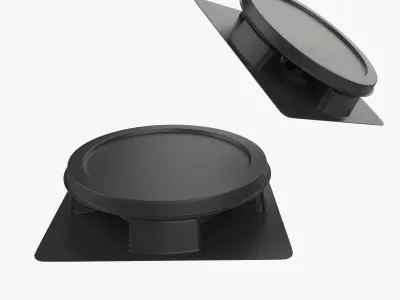 Cockroach Trap Bait Plastic Low High Poly 3D model