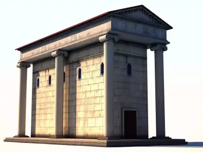 Ancient Rome Building 2 Low-poly 3D model