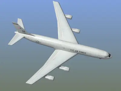 E-8 Joint STARS Low-poly 3D model