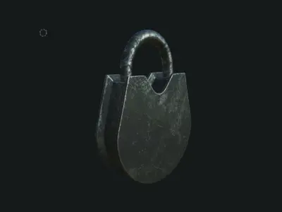 Old Padlock 3D model