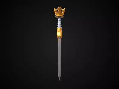 Stylized Rohan Sword - Eorls Blade - Game Ready 3D model