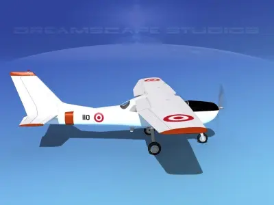 Cessna T-41 Mescalero Singapore AF 3D model