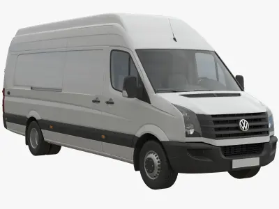 VW Crafter50 MAXI Panel Van 2011 3D model
