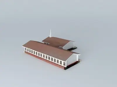 LDS. Reunion Center Mormon Chapel Teotihuacan, State of Mexico. Free 3D model