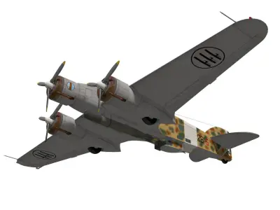 Savoia-Marchetti SM79 Sparviero 3D model